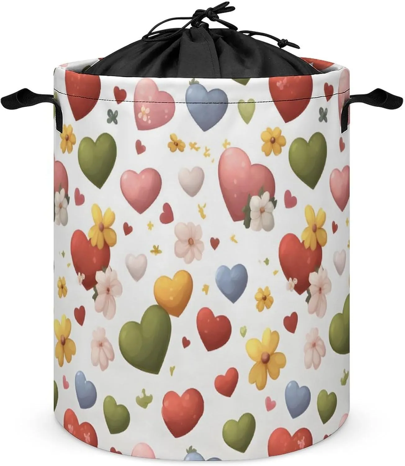 Laundry Hampers, Large Drawstring Laundry Bag, Removable Laundry Bags, Collapsible Storage Bin with Handles for Home Organization, Kids Room, Nursery Circle