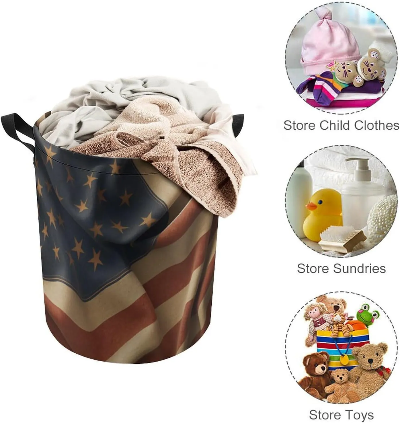 Laundry Hampers, Large Drawstring Laundry Bag, Removable Laundry Bags, Collapsible Storage Bin with Handles for Home Organization, Kids Room, Nursery Event