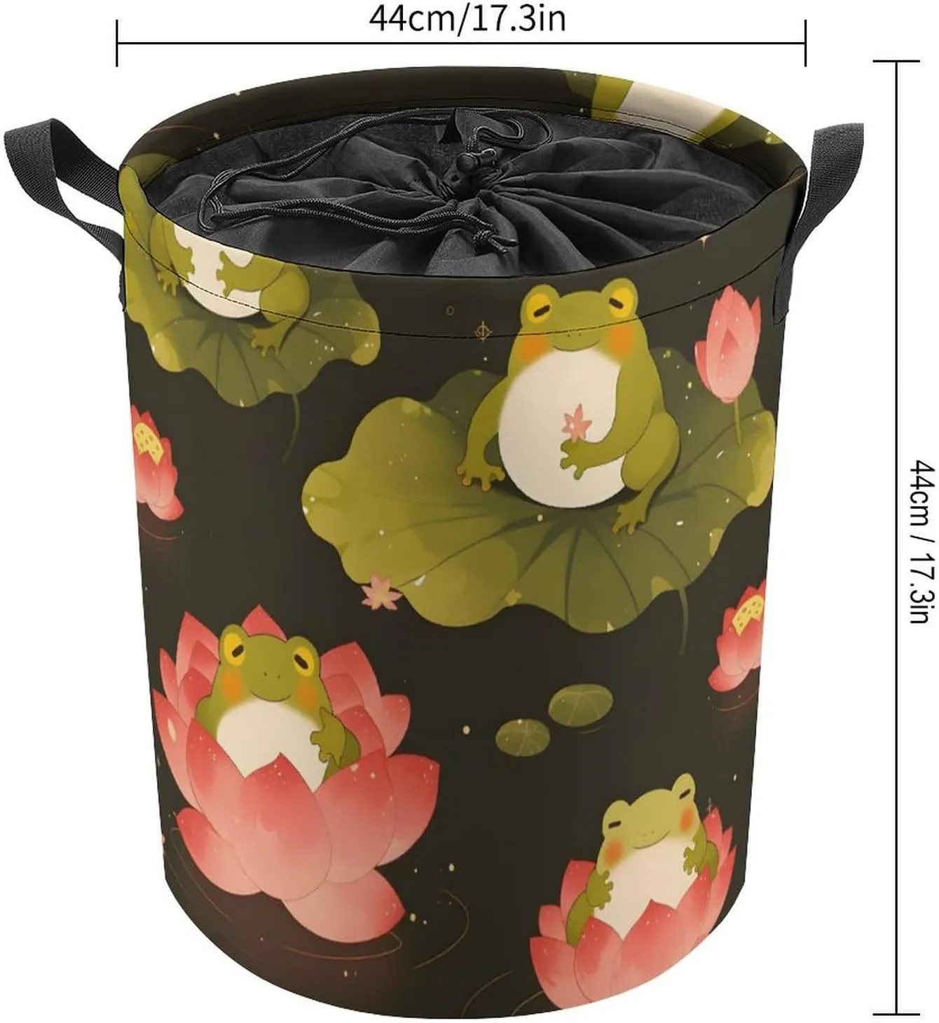 Laundry Hampers, Large Drawstring Laundry Bag, Removable Laundry Bags, Collapsible Storage Bin with Handles for Home Organization, Kids Room, Nursery Pattern