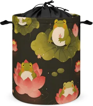 Laundry Hampers, Large Drawstring Laundry Bag, Removable Laundry Bags, Collapsible Storage Bin with Handles for Home Organization, Kids Room, Nursery Pattern