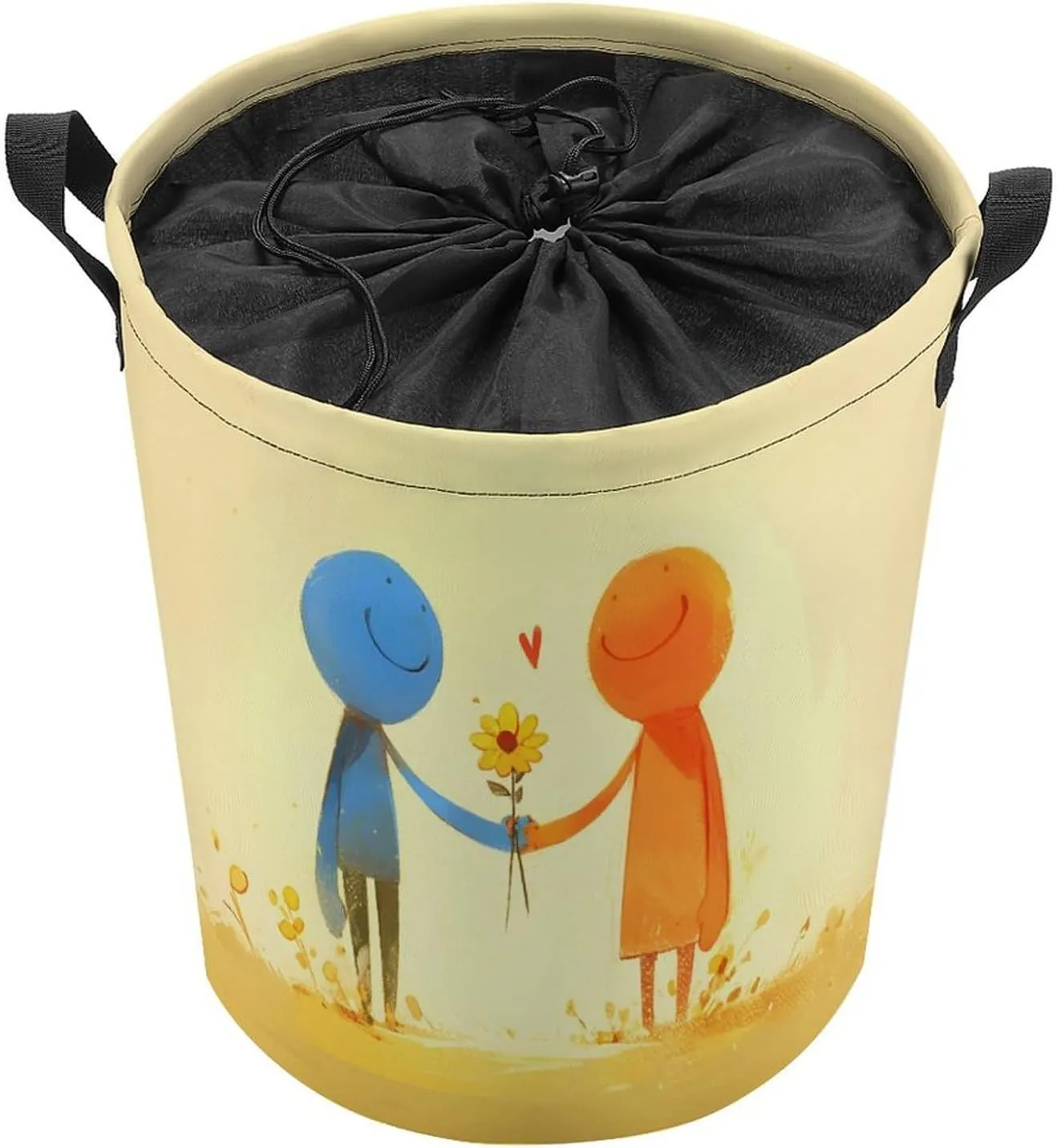 Laundry Hampers, Large Drawstring Laundry Bag, Removable Laundry Bags, Collapsible Storage Bin with Handles for Home Organization, Kids Room, Nursery Sharing