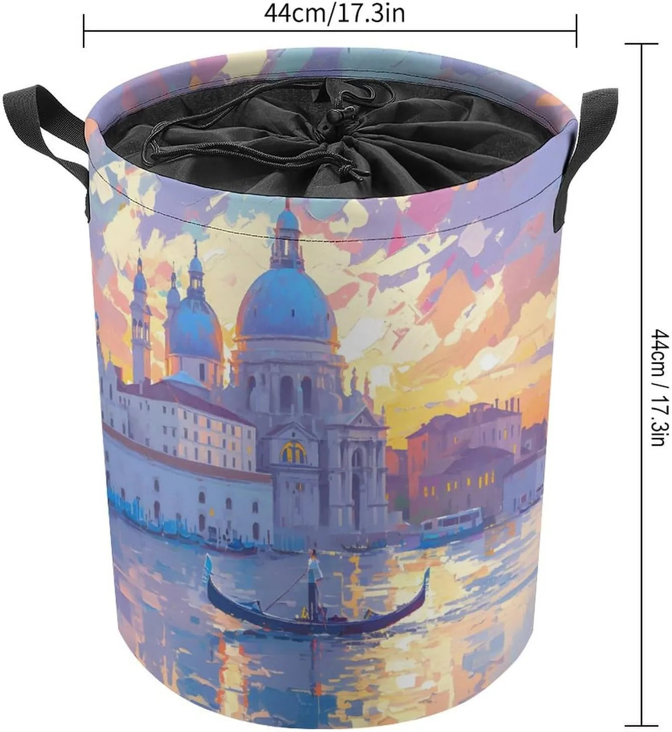 Laundry Hampers, Large Drawstring Laundry Bag, Removable Laundry Bags, Collapsible Storage Bin with Handles for Home Organization, Kids Room, Nursery Watercraft