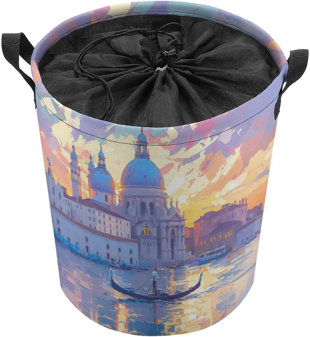 Laundry Hampers, Large Drawstring Laundry Bag, Removable Laundry Bags, Collapsible Storage Bin with Handles for Home Organization, Kids Room, Nursery Watercraft