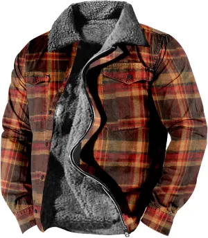 LCMTWX Winter Coat Men Plaid Plaid Pocket Hooded Padded Loose Shirt Top Jacket Coats Lightweight Shirt Jackets Long Sleeve