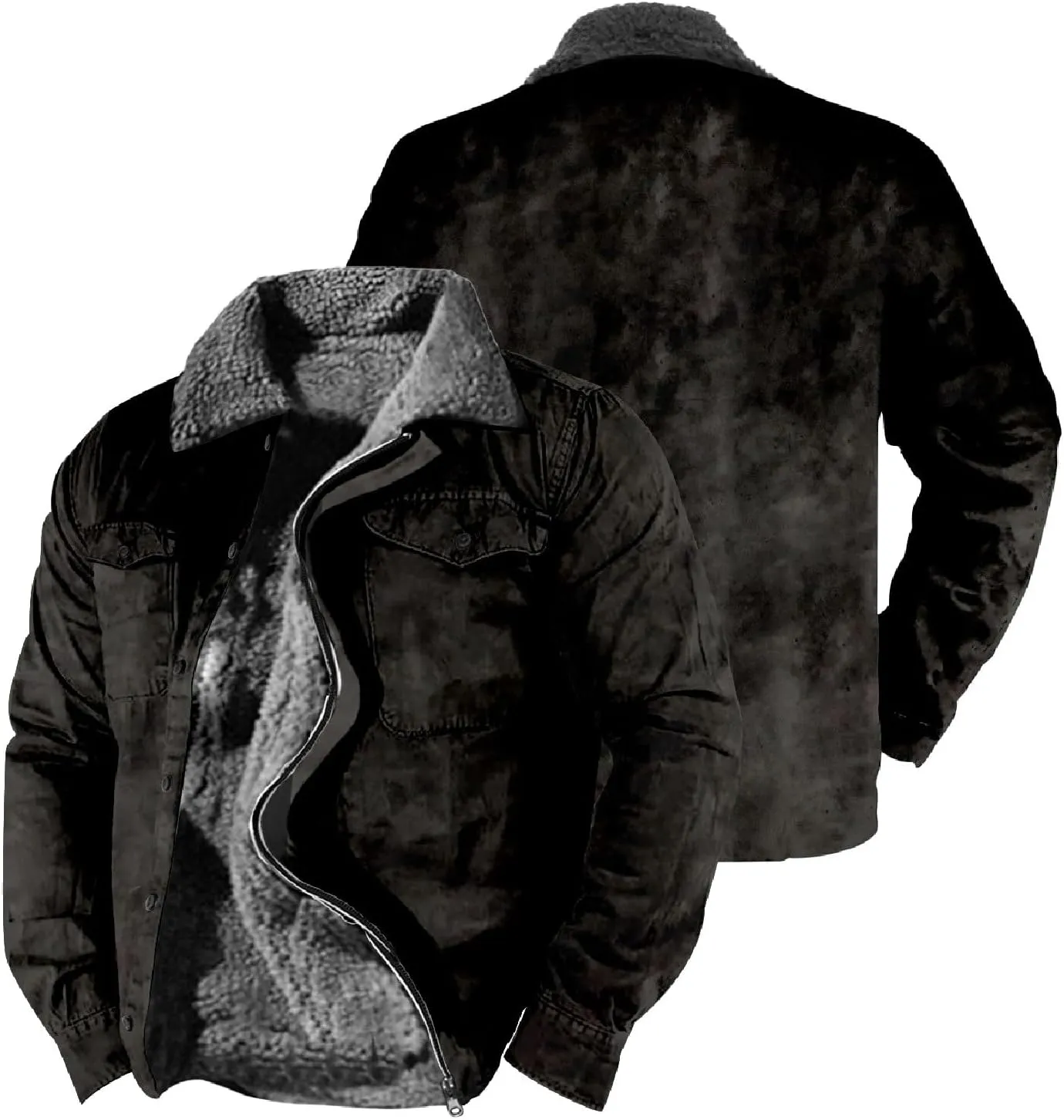 LCMTWX Winter Coat Men Plaid Plaid Pocket Hooded Padded Loose Shirt Top Jacket Coats Lightweight Shirt Jackets Long Sleeve
