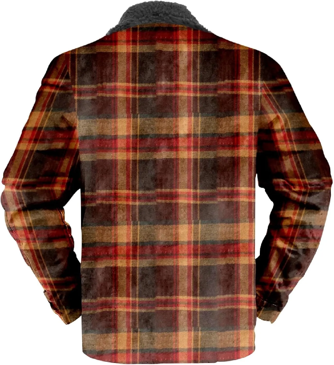 LCMTWX Winter Coat Men Plaid Plaid Pocket Hooded Padded Loose Shirt Top Jacket Coats Lightweight Shirt Jackets Long Sleeve