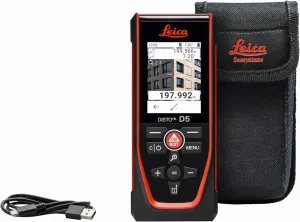 Leica Geosystems DISTO D5 New 650ft Laser Distance Measure with Bluetooth, 4X Zoom Camera