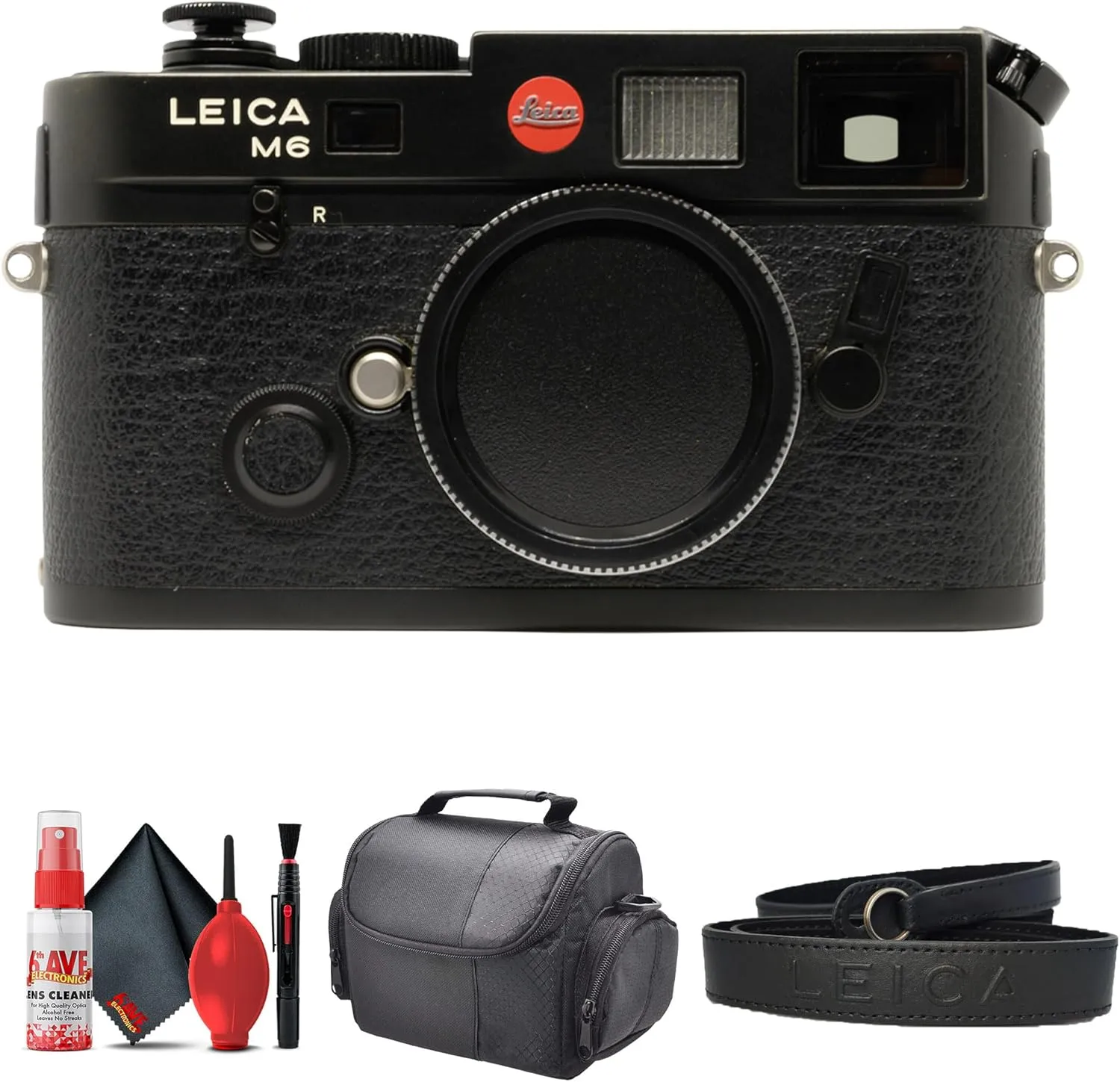 Leica M6 Rangefinder 35mm Fully Mechanical Operation Camera (10557)   Bag   Cleaning Kit