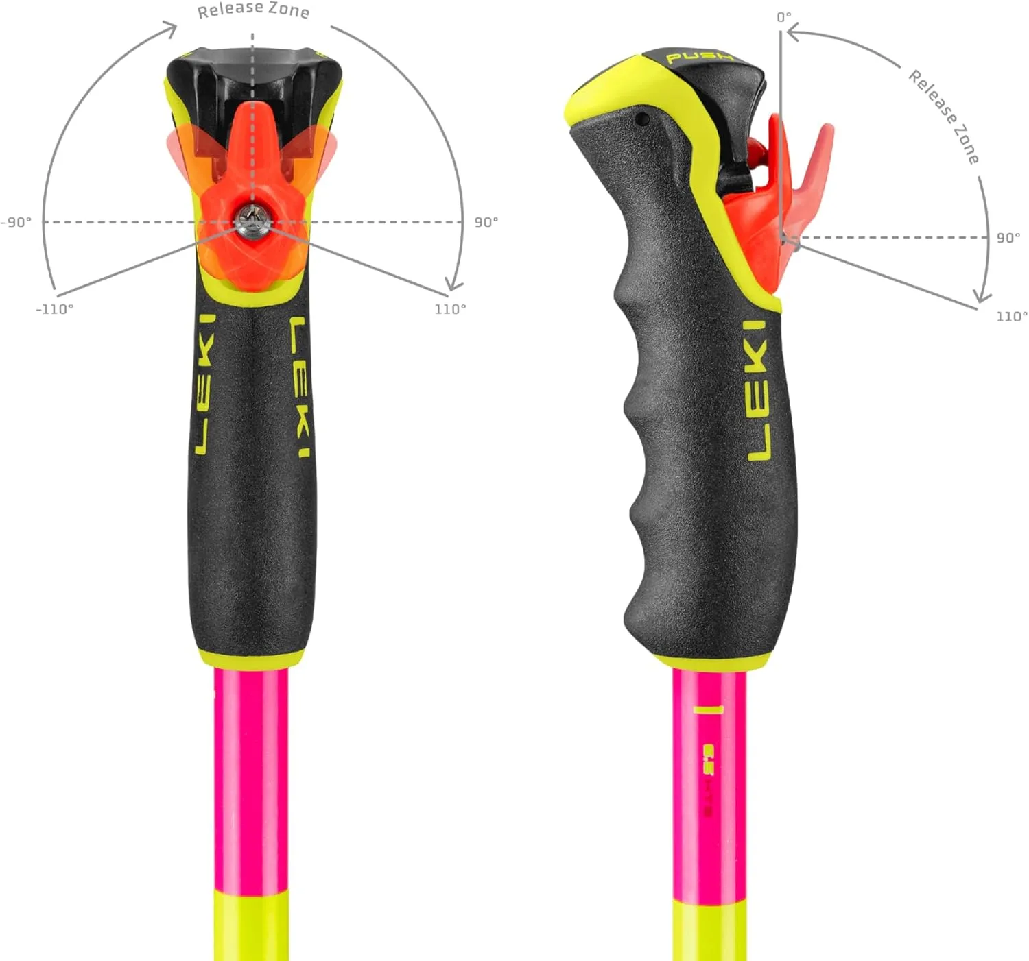 LEKI Spitfire 3D Lightweight Aluminum Ski Poles for Alpine Skiing