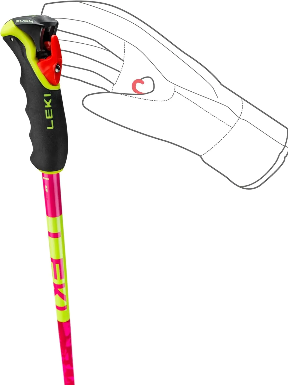 LEKI Spitfire 3D Lightweight Aluminum Ski Poles for Alpine Skiing