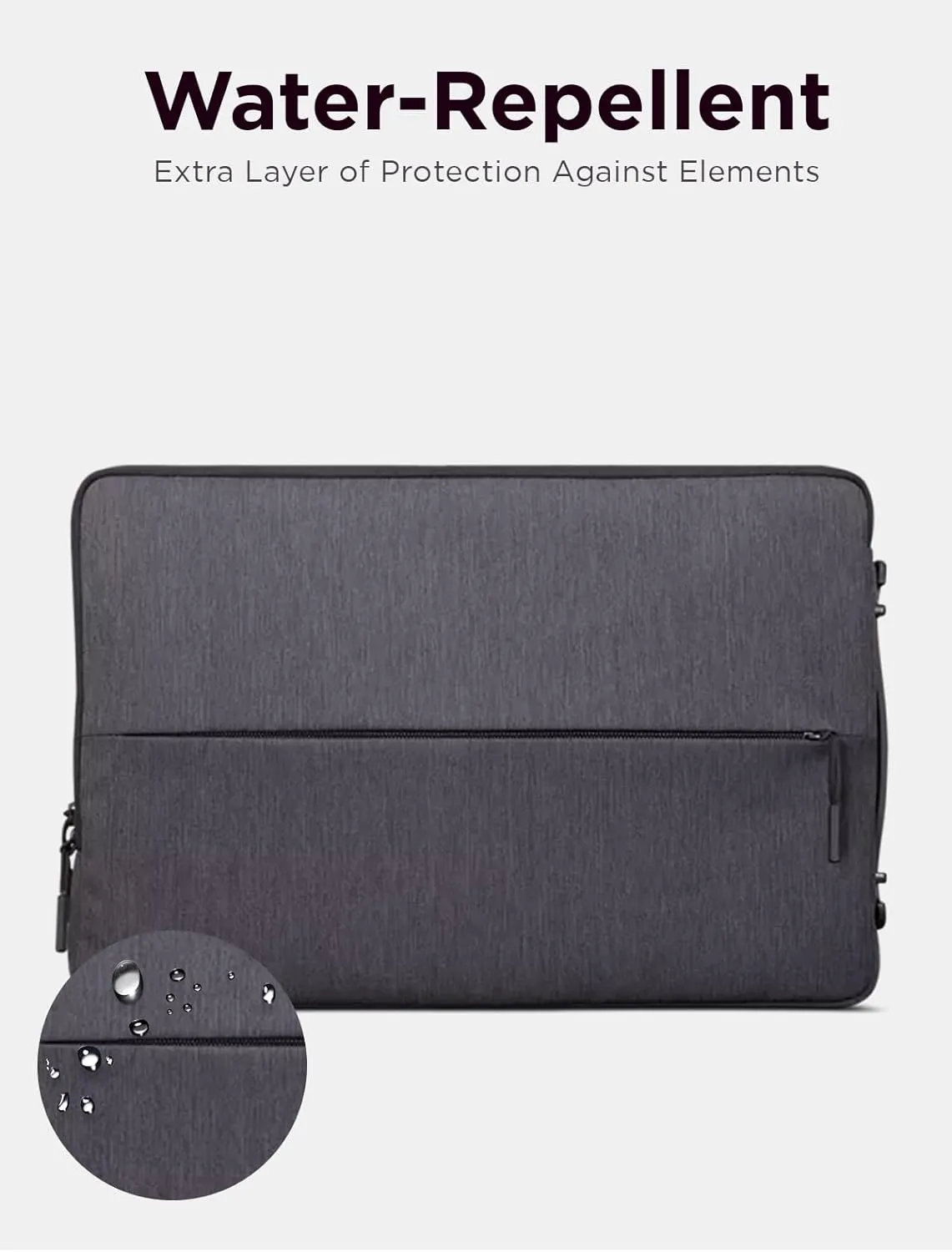 Lenovo Urban Laptop Sleeve 14 Inch for Laptop/ Notebook/Tablet Compatible with MacBook Air/Pro Water Resistant - Charcoal Grey