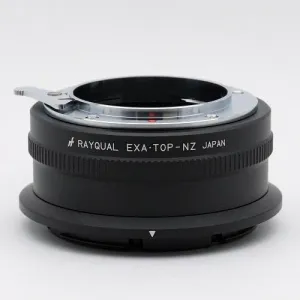 Lens Mount Adapter for EXAKTA/TOPCON Lens to Nikon Z-Mount Camera Made in Japan EXA/TOP-NZ