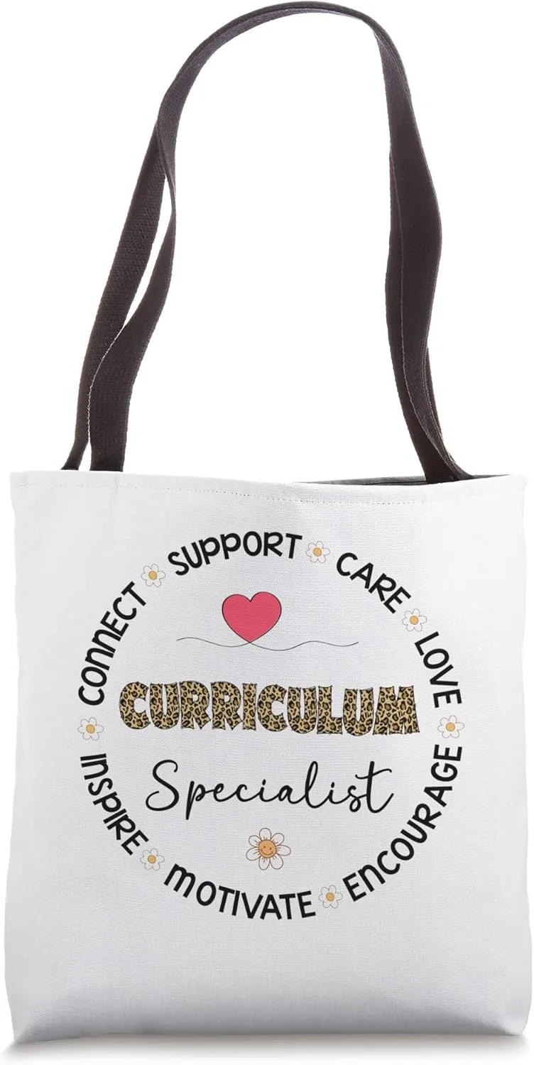 Leopard Curriculum Specialist Appreciation Week back School Tote Bag
