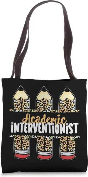 Leopard Pencil School Job Staff, Academic Interventionist Tote Bag