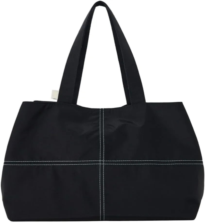 Lightweight Nylon Travel Tote Bag with Zipper, Water-Resistant Work, Gym, Dance or Weekender Bag for Women