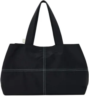 Lightweight Nylon Travel Tote Bag with Zipper, Water-Resistant Work, Gym, Dance or Weekender Bag for Women
