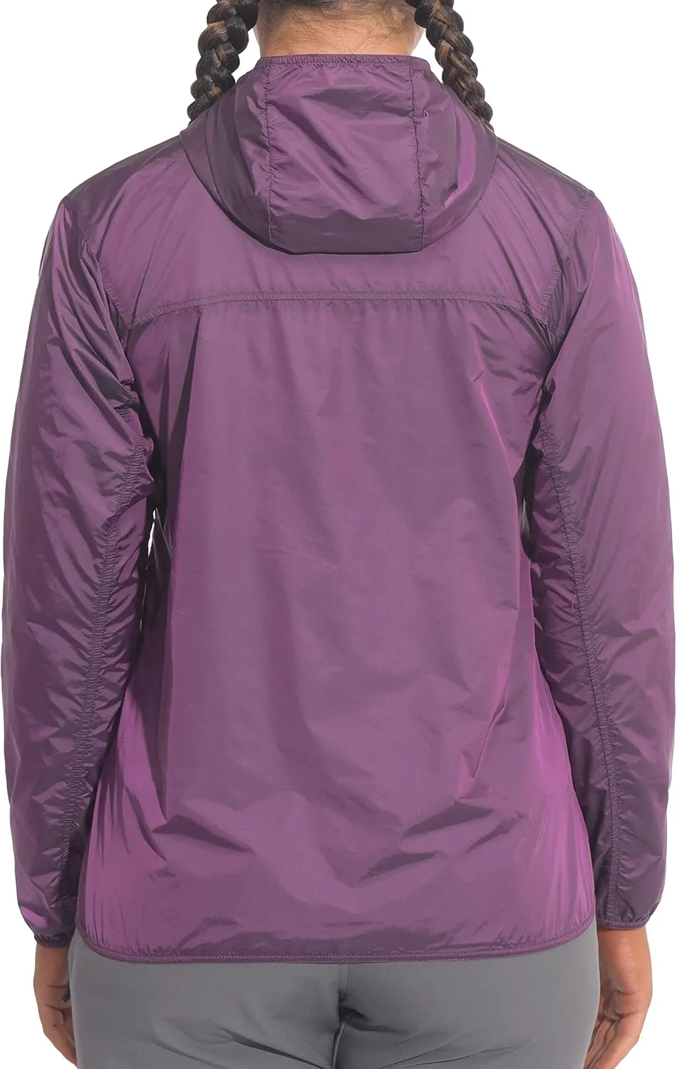 Little Donkey Andy Women's Packable Lightweight Running Jacket Water Resistant Hooded Windbreaker for Hiking Cycling Camping