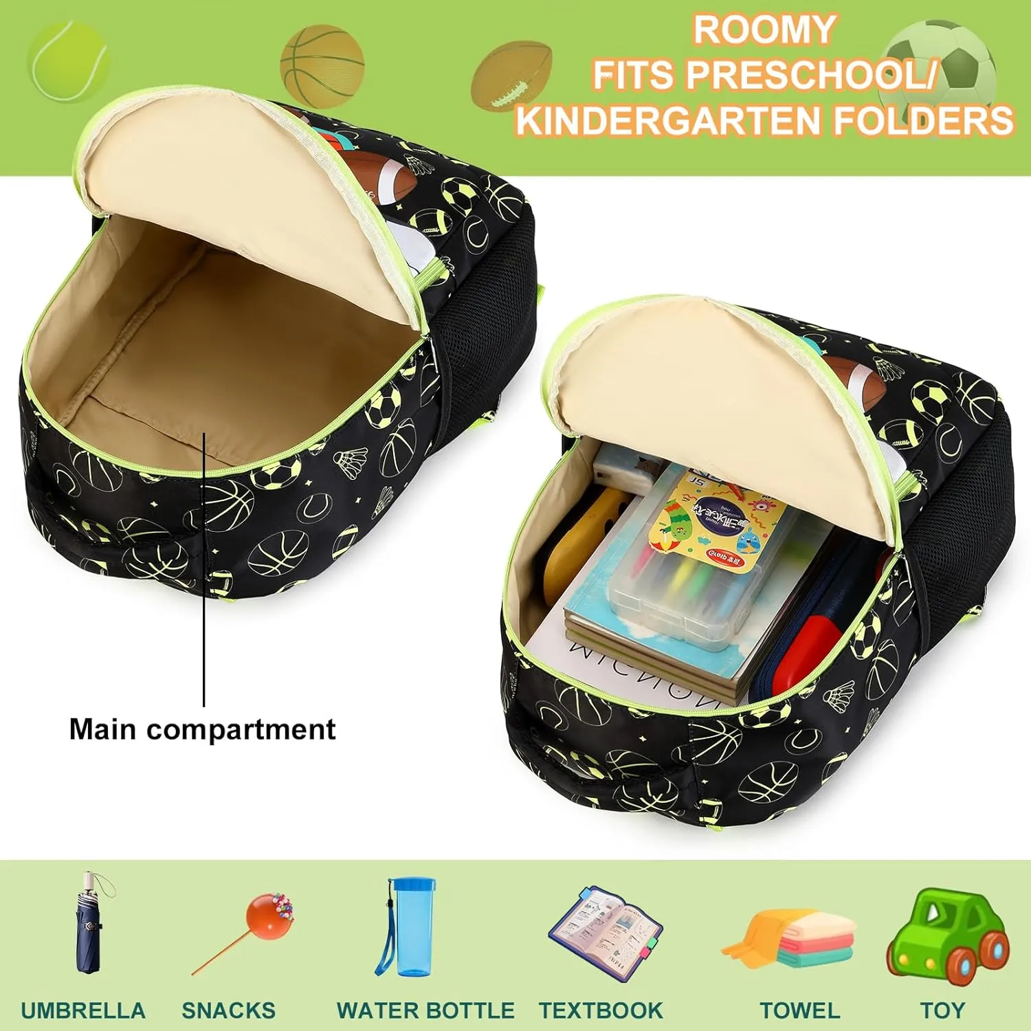 LOIDOU Backpack for Teen Girls Bookbags School Backpack with Lunch Box and Pencil Case 3 in 1 School Bags Set