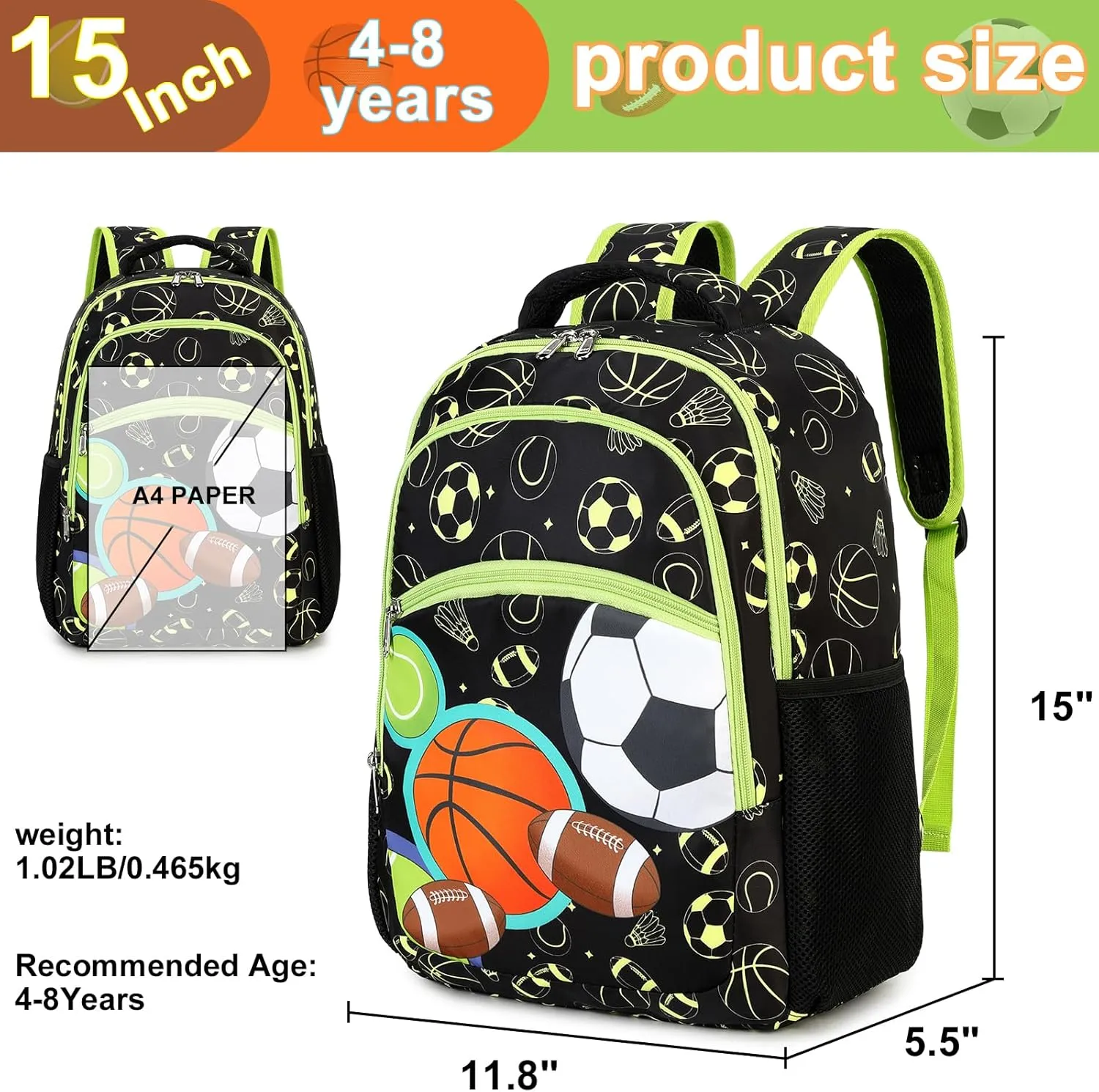 LOIDOU Backpack for Teen Girls Bookbags School Backpack with Lunch Box and Pencil Case 3 in 1 School Bags Set