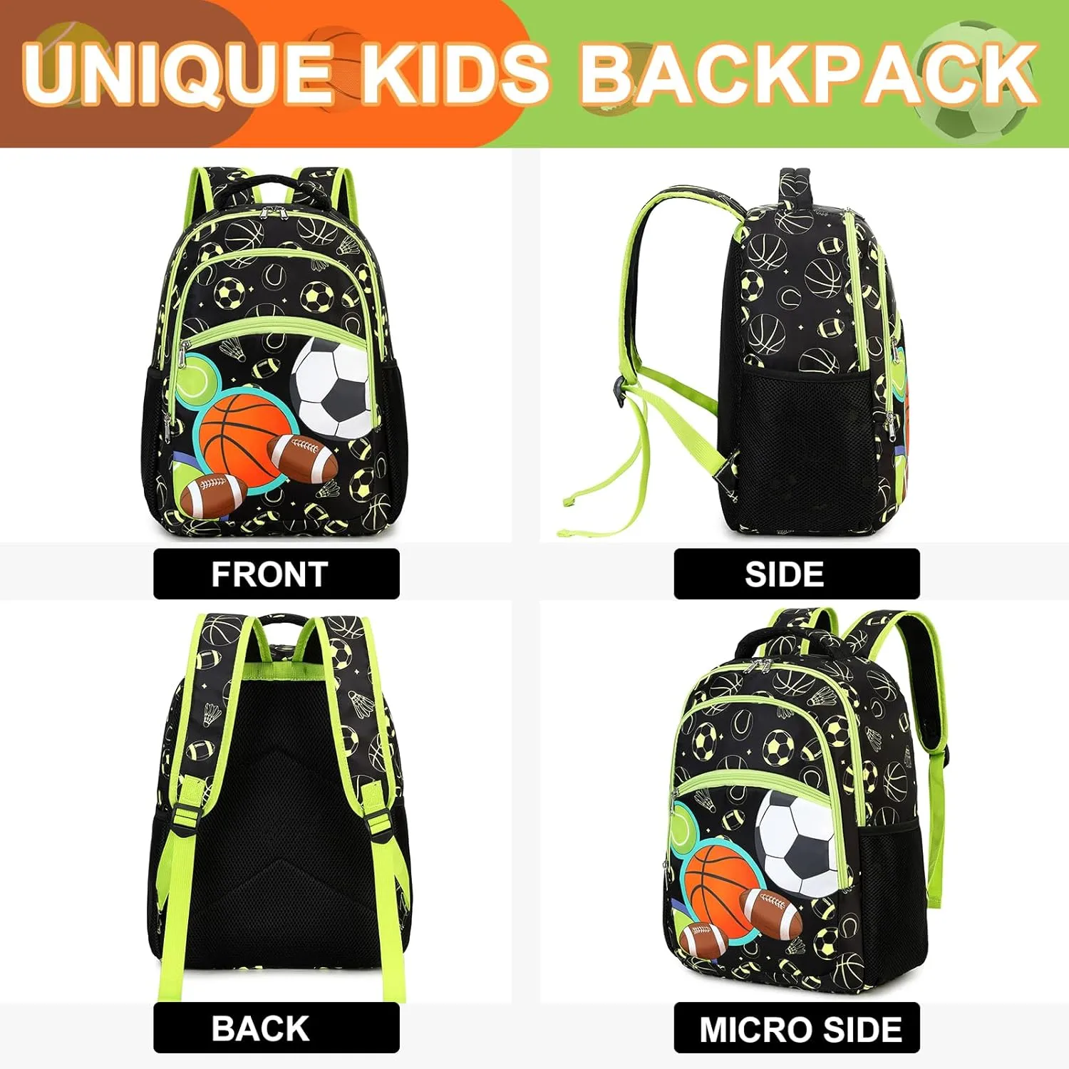 LOIDOU Backpack for Teen Girls Bookbags School Backpack with Lunch Box and Pencil Case 3 in 1 School Bags Set
