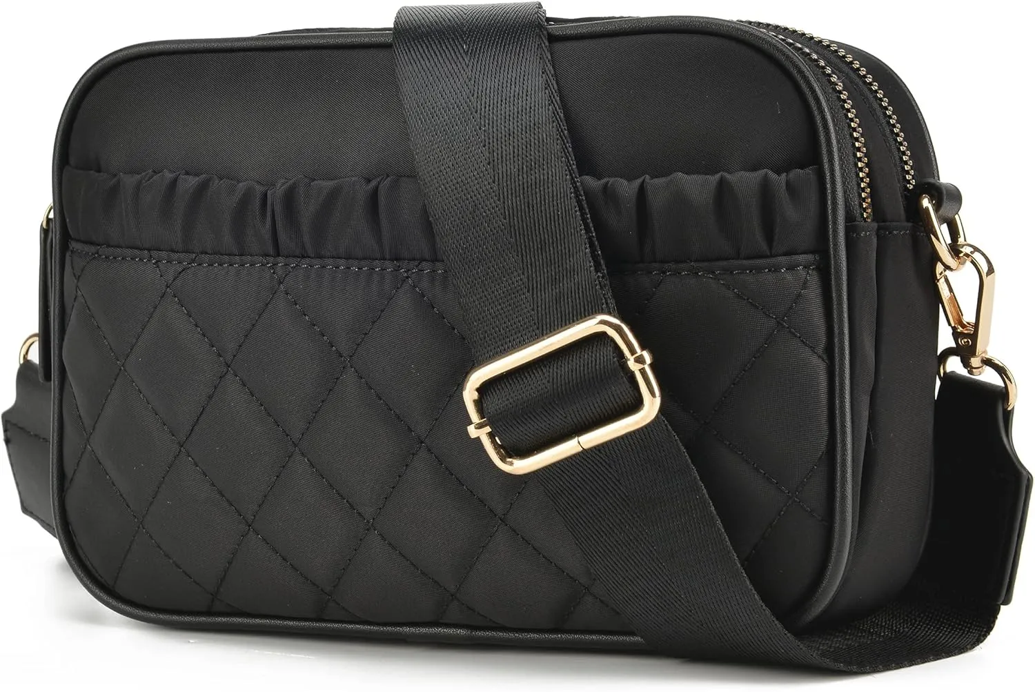 lola mae Crossbody Bags for Women Quilted Nylon Travel Shoulder Purse