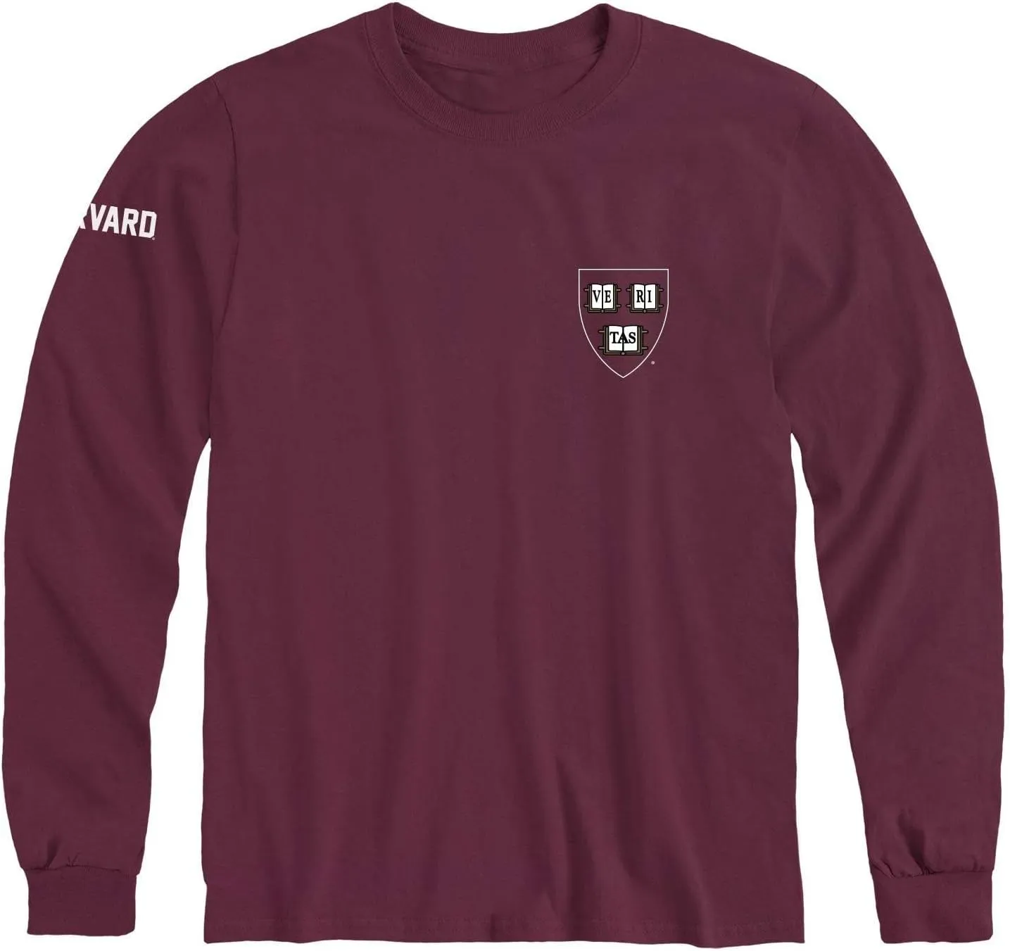 Long Sleeve Cotton Adult T-Shirt, School Mascot Logo