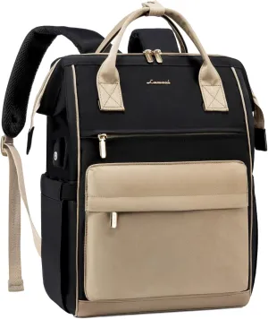 LOVEVOOK Laptop Backpack for Women,15.6 Inch Work Teacher Nurse Bag,Business Computer Backpack Purse with USB Port,Stylish Casual Daypack for Travel