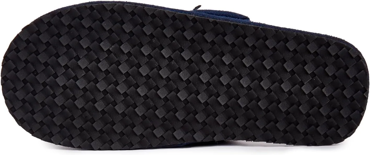 Lucky Brand Boy's Fleece Clog Micro Suede Tab Slippers – Warm and Comfortable Indoor Footwear