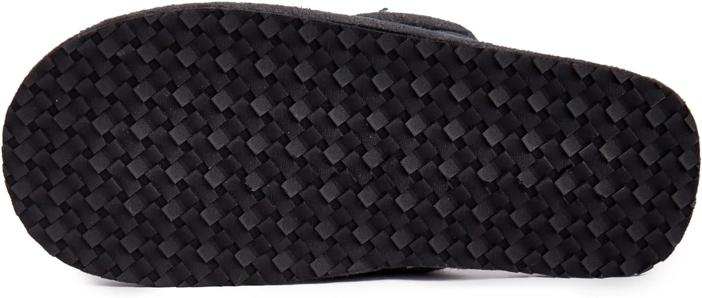 Lucky Brand Boy's Fleece Clog Micro Suede Tab Slippers – Warm and Comfortable Indoor Footwear