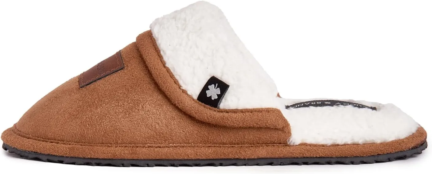 Lucky Brand Boy's Fleece Clog Micro Suede Tab Slippers – Warm and Comfortable Indoor Footwear