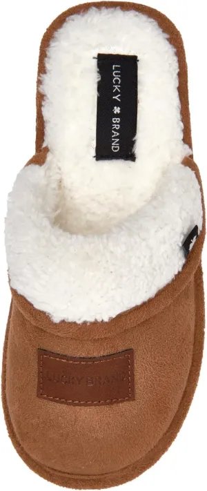 Lucky Brand Boy's Fleece Clog Micro Suede Tab Slippers – Warm and Comfortable Indoor Footwear