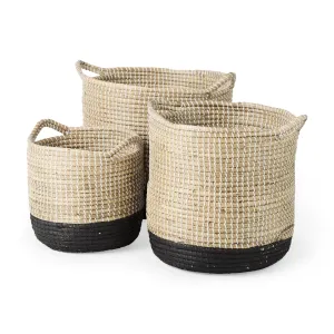 Maddie Seagrass Basket | Black