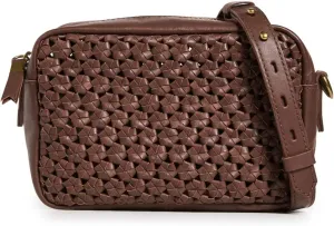 Madewell Women's Transport Camera Bag Leather Crochet