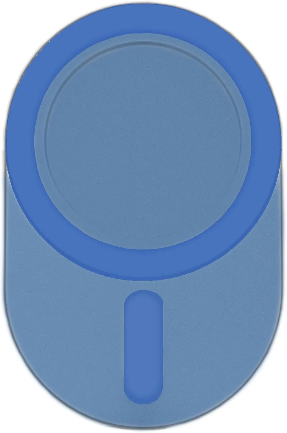Magnetic Base Compatible with PopSocket Phone Grips Holder for iPhone MagSafe Cases Base Plate, Socket Grip Base for Pop Socket, Easy Removable for Magsafe Wireless Charging, Large, Blue