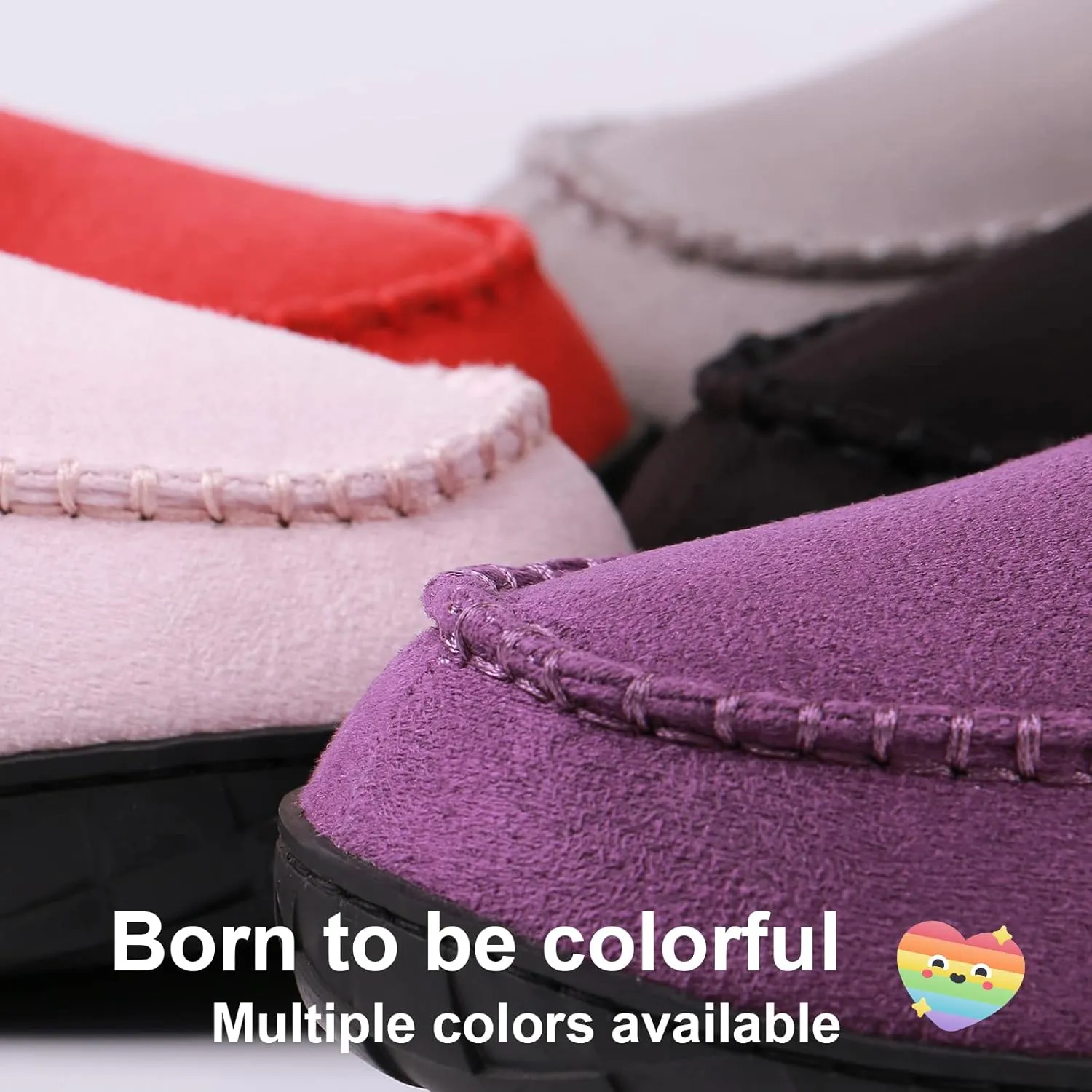 MAINCH Slippers for Women with Memory Foam Fuzzy Moccasin Slippers for Indoor Outdoor