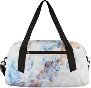 Marble Modern Art Kids Duffel Bag for Girls Boys Teens, Marble Pixel Wind Dance Bag Overnight Small Duffel Bag Carry On Weekend Sports Gym Travel Bag for School Practice Gymnastics Ballet