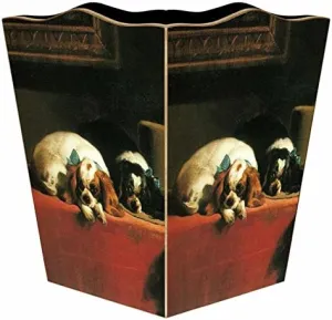 Marye-Kelley WB137-King Charels Spaniels Wastepaper Basket