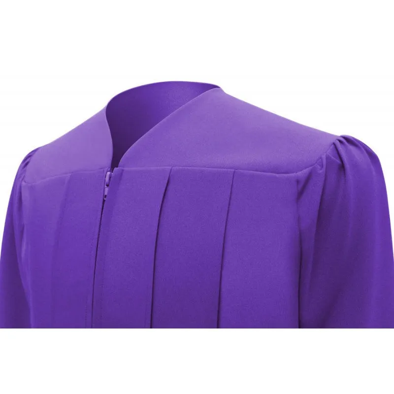Matte Purple Junior High/Middle School Cap & Gown