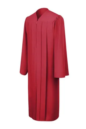 Matte Red Junior High/Middle School Gown
