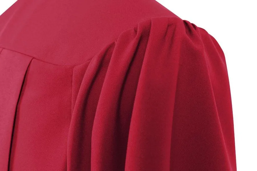 Matte Red Junior High/Middle School Gown