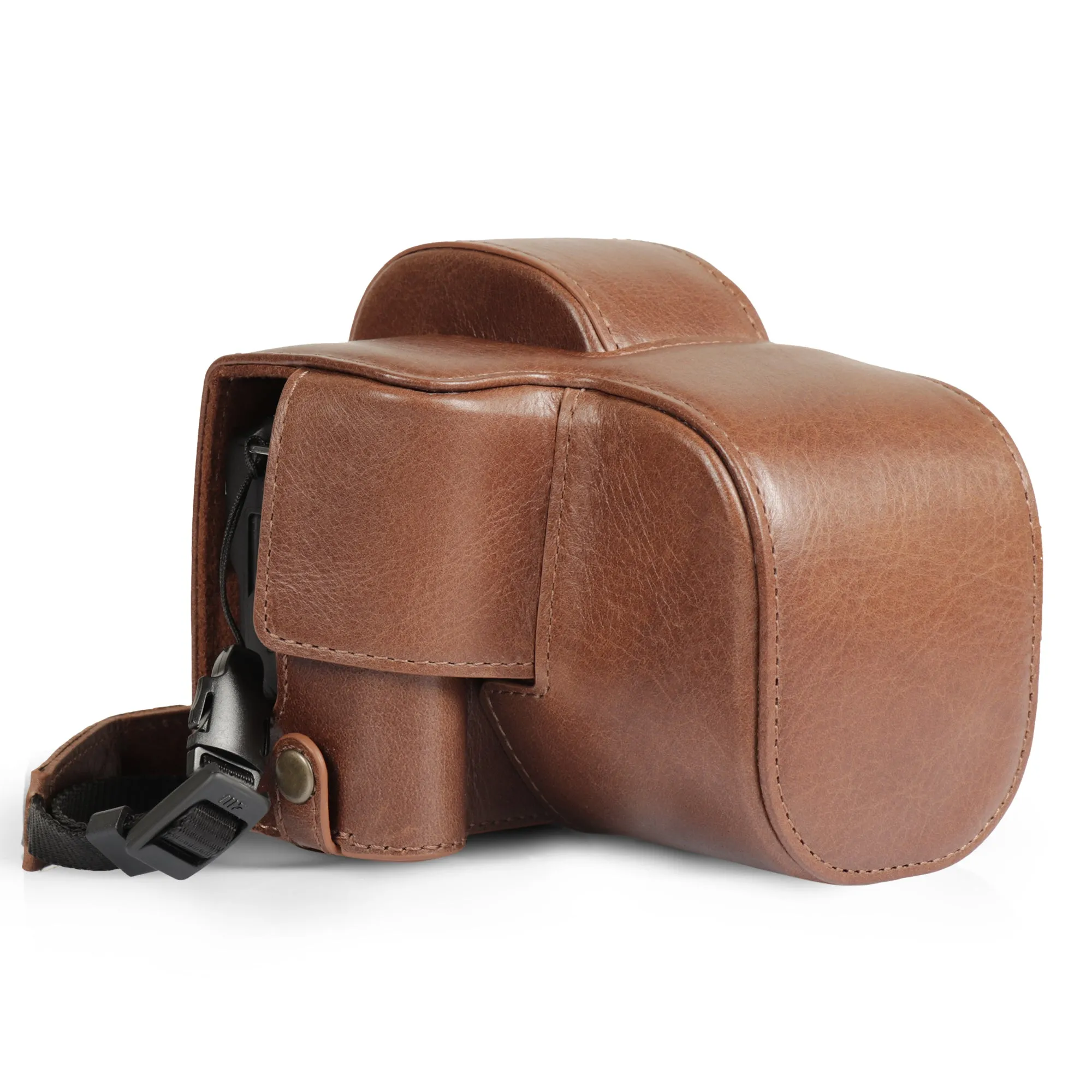 MegaGear Canon EOS R100 (18-45 mm) Ever Ready Genuine Leather Camera Case - Stylish and Protective