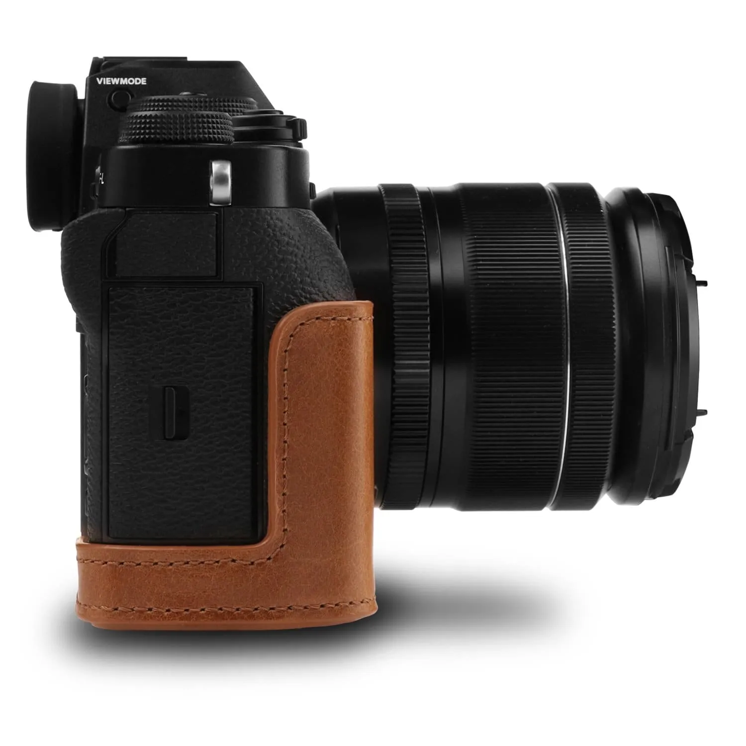 MegaGear Fujifilm X-T3 (XF23mm, XF56mm & 18-55mm Lenses) Ever Ready Top Grain Leather Camera Case and Strap