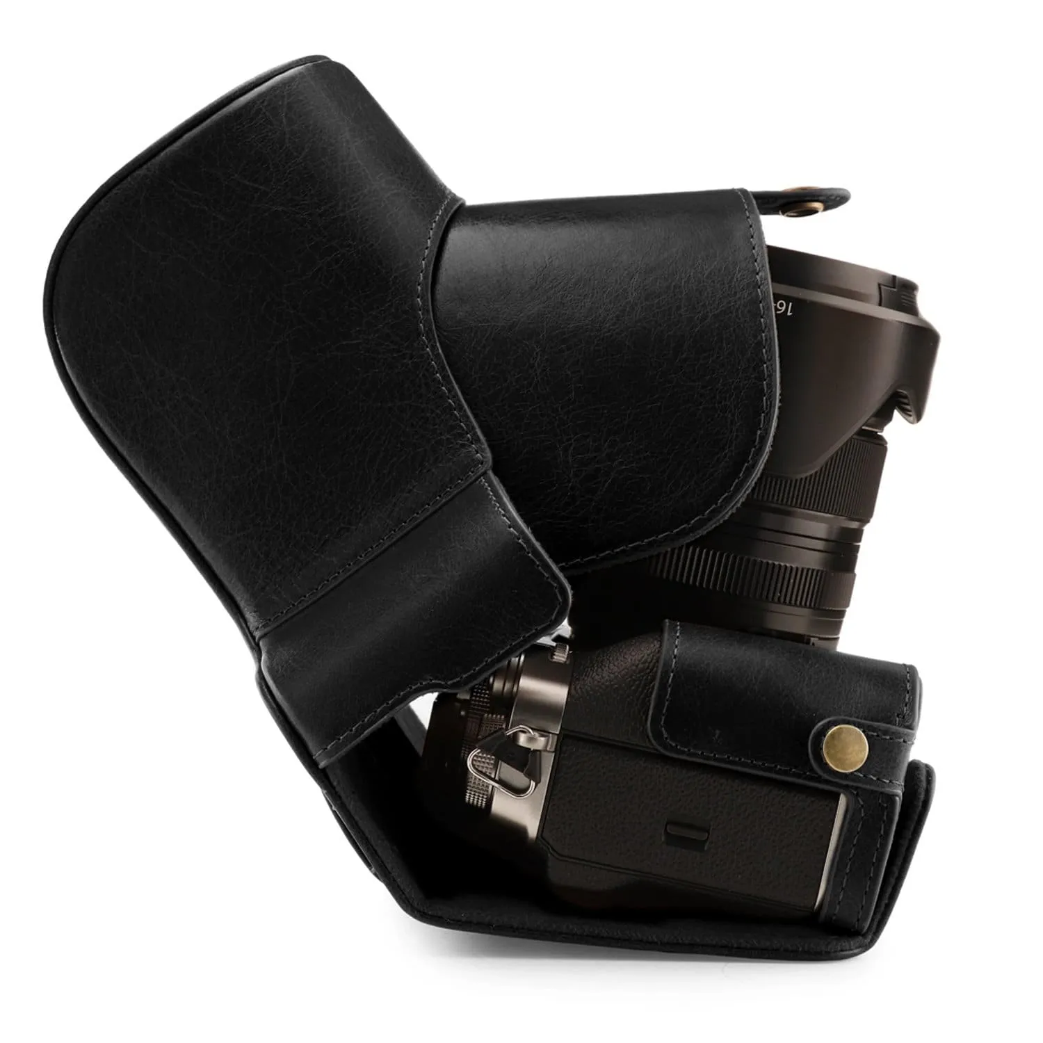 MegaGear Fujifilm X-T4 (XF16-80mm) Ever Ready Top Grain Leather Camera Case