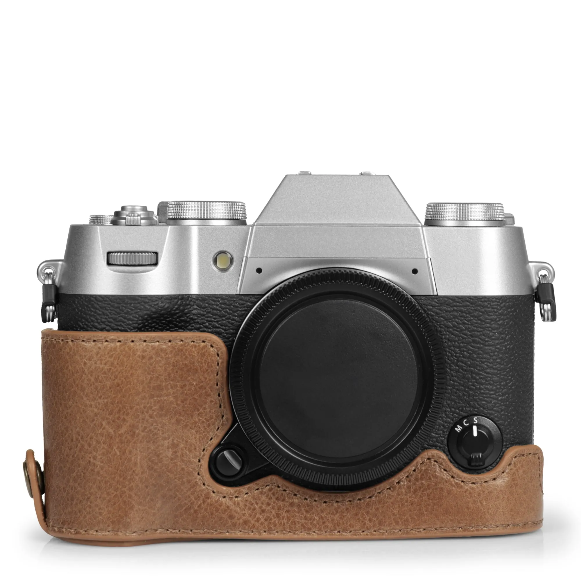 MegaGear Fujifilm X-T50 Ever Ready Genuine Leather Camera Half Case