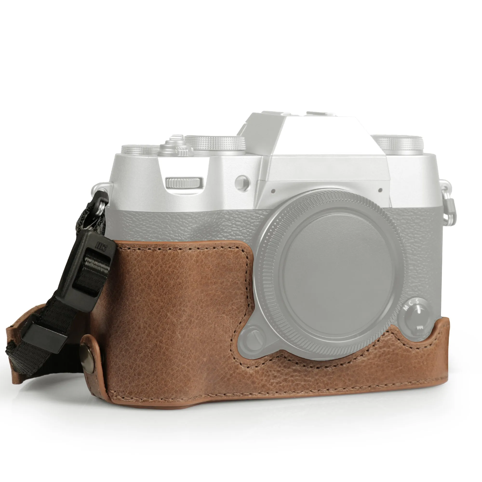 MegaGear Fujifilm X-T50 Ever Ready Genuine Leather Camera Half Case
