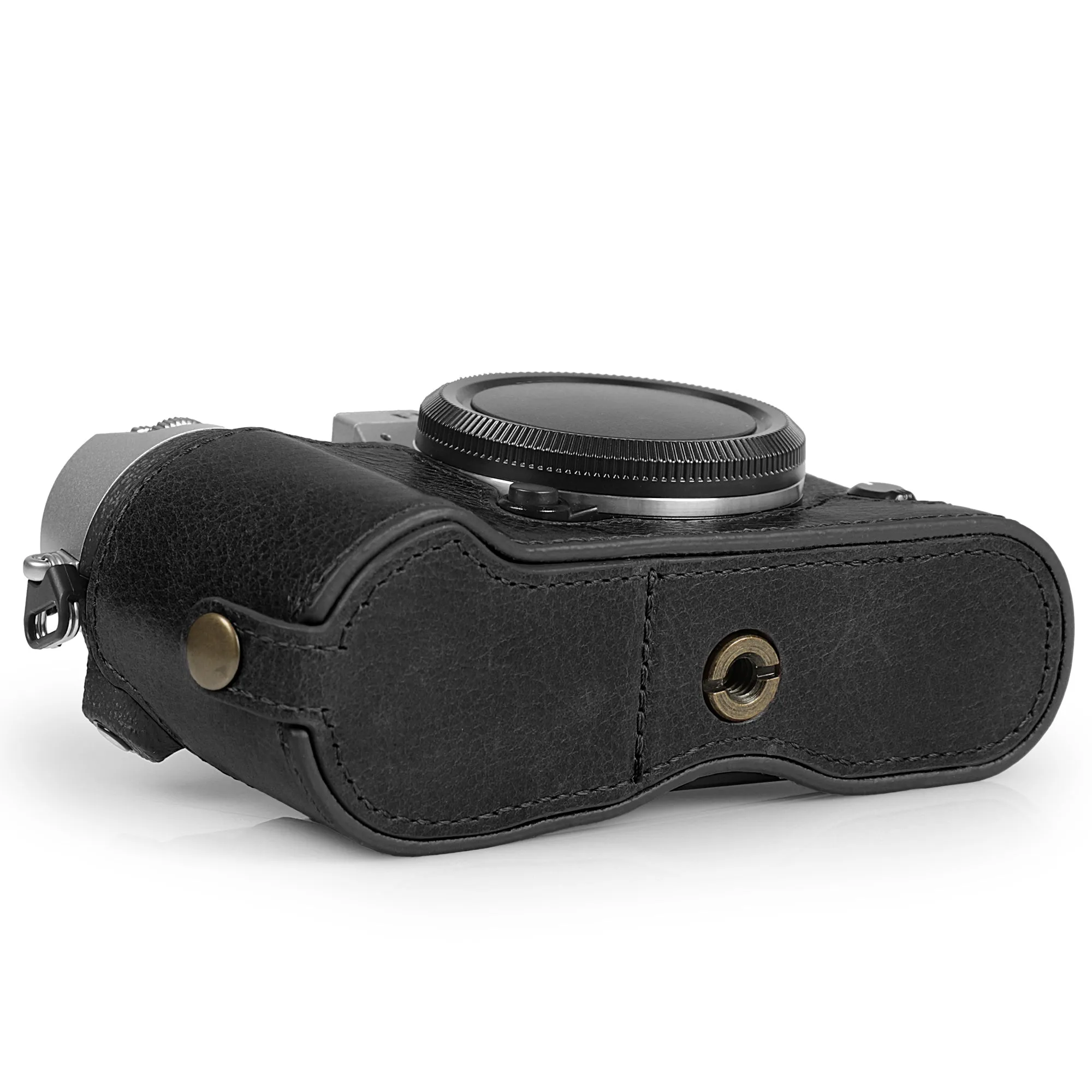 MegaGear Fujifilm X-T50 Ever Ready Genuine Leather Camera Half Case