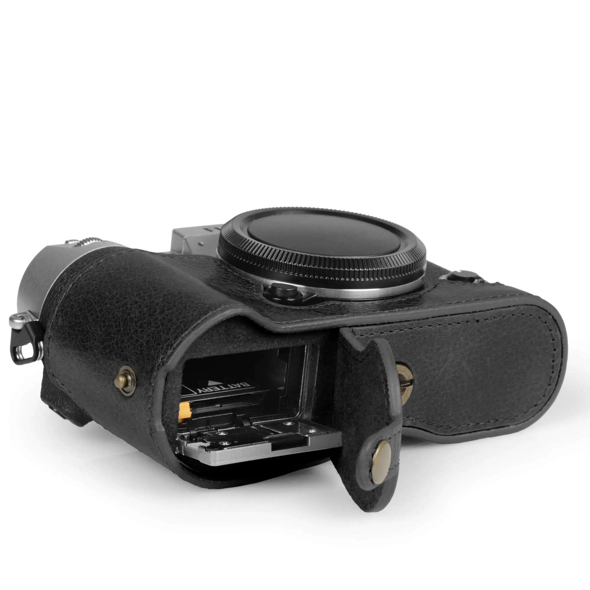 MegaGear Fujifilm X-T50 Ever Ready Genuine Leather Camera Half Case