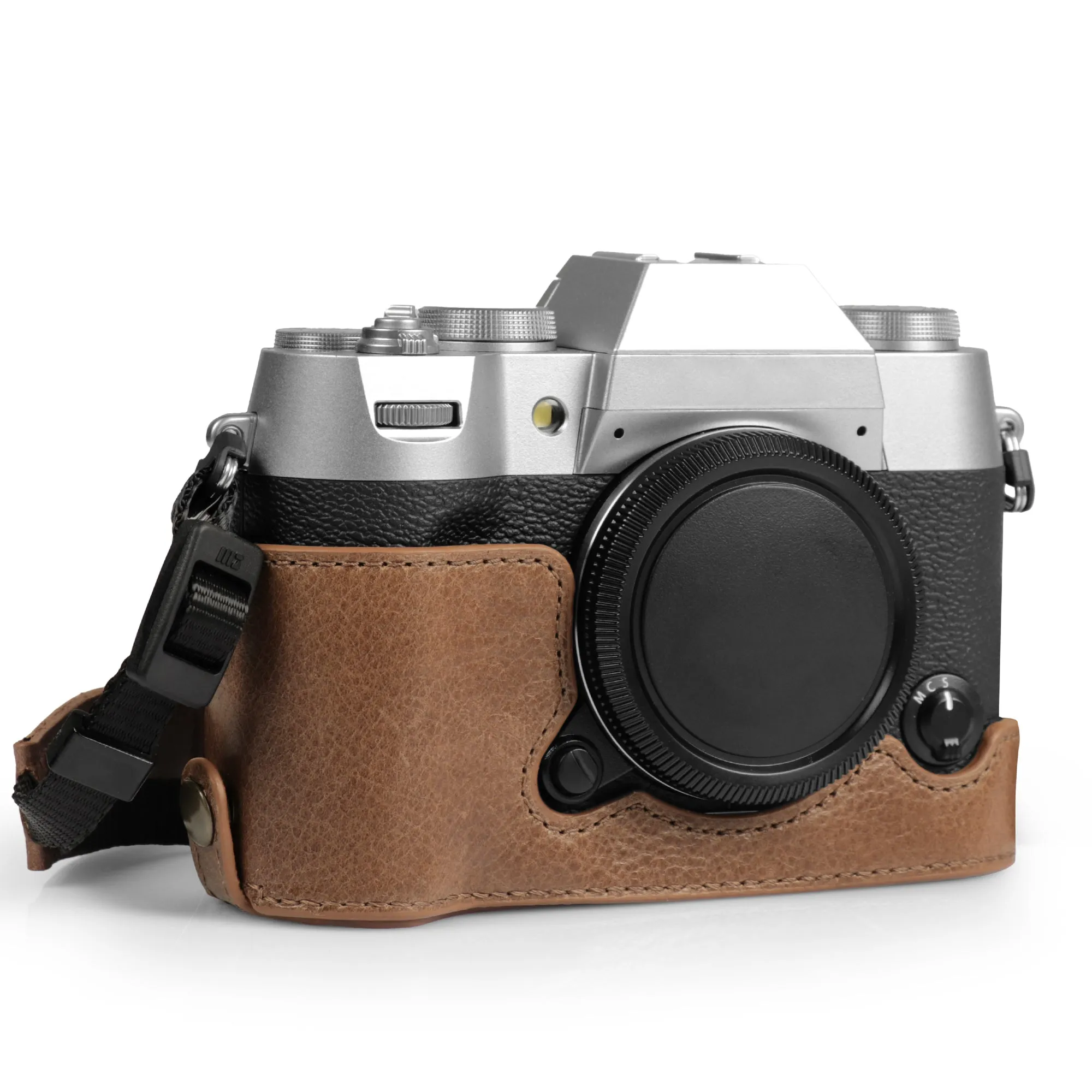 MegaGear Fujifilm X-T50 Ever Ready Genuine Leather Camera Half Case