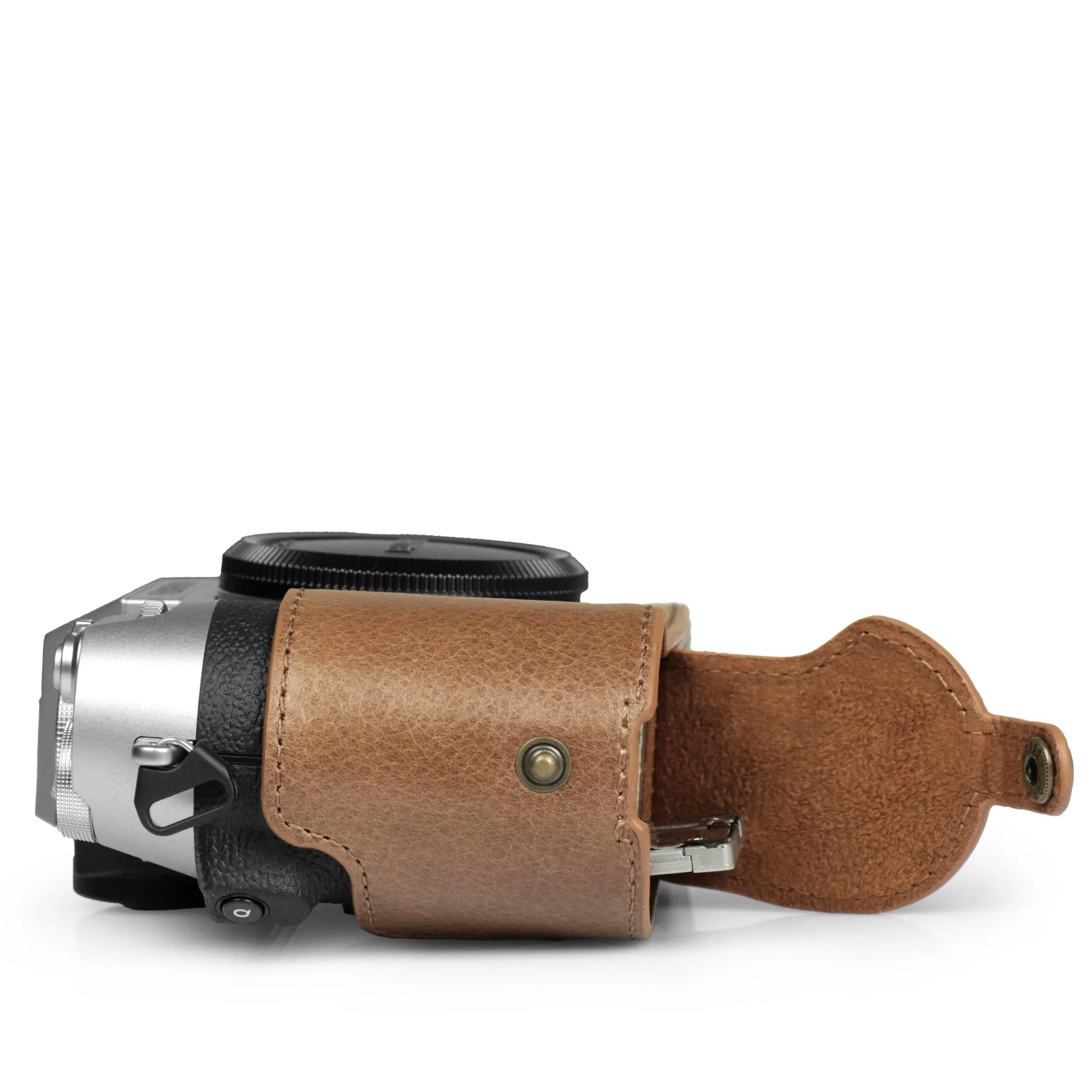 MegaGear Fujifilm X-T50 Ever Ready Genuine Leather Camera Half Case
