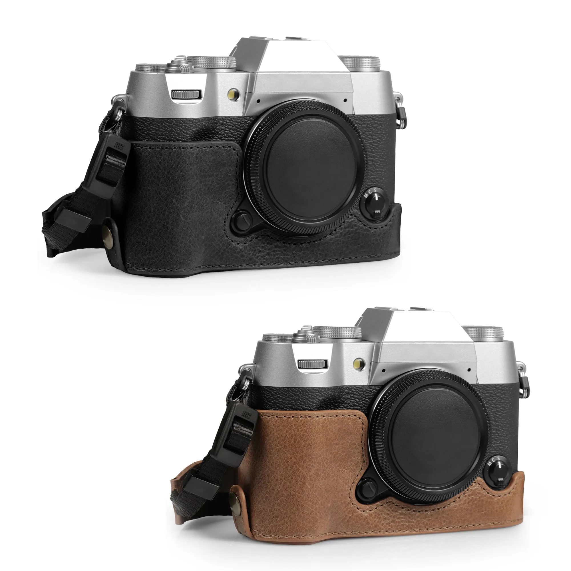 MegaGear Fujifilm X-T50 Ever Ready Genuine Leather Camera Half Case